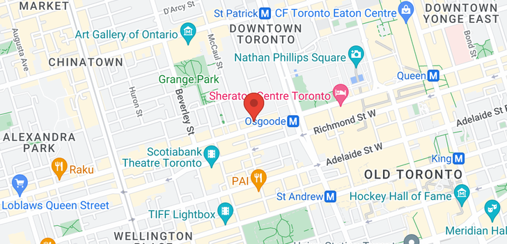 map of 200 QUEEN ST W